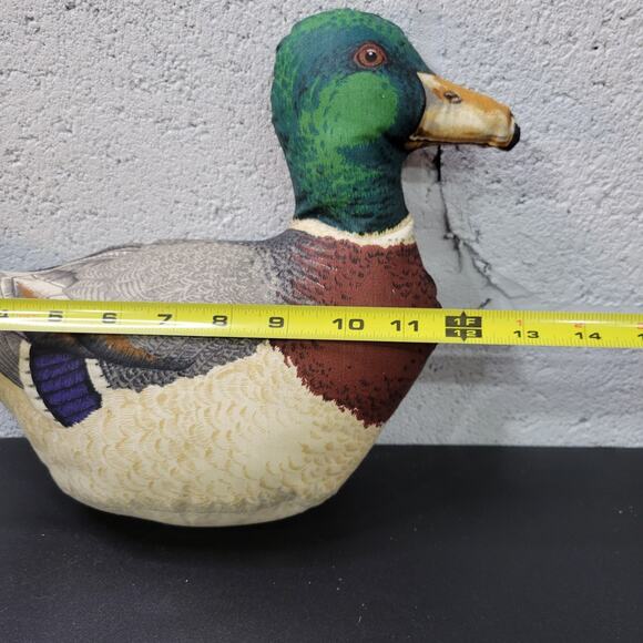 Vintage Ducks Fabric Pillows Figures Decorations Lot of 3 Handmade - Picture 5 of 16